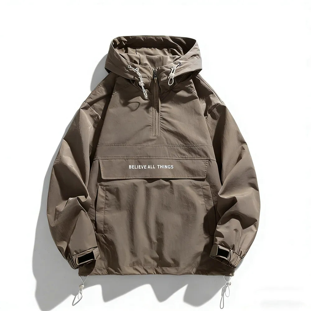 Men's Half Zip Windbreaker Jacket