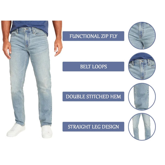Men's 6-Pack Flex Stretch Slim Straight Jeans