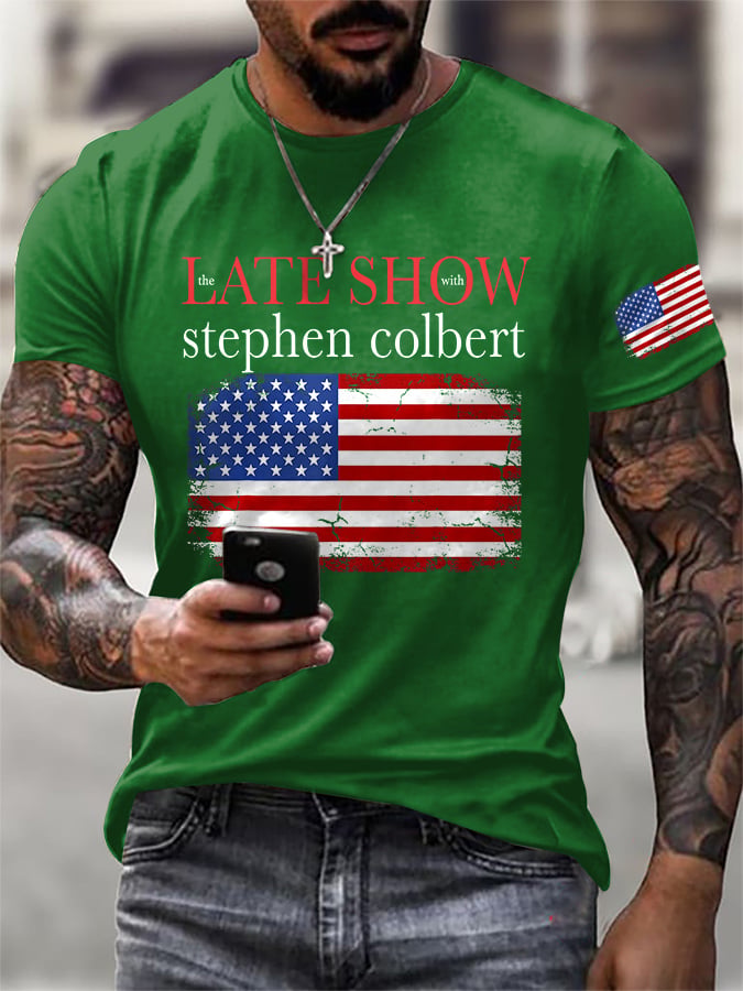 Men's Retro Last Last Show Print T-Shirt