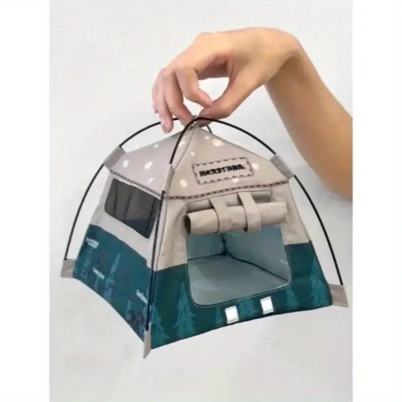 Miniature Dollhouse Camping Tent Playset, Perfect for Displaying in Dollhouses, Great Decorative Props for Christmas, Halloween, And Easter.
