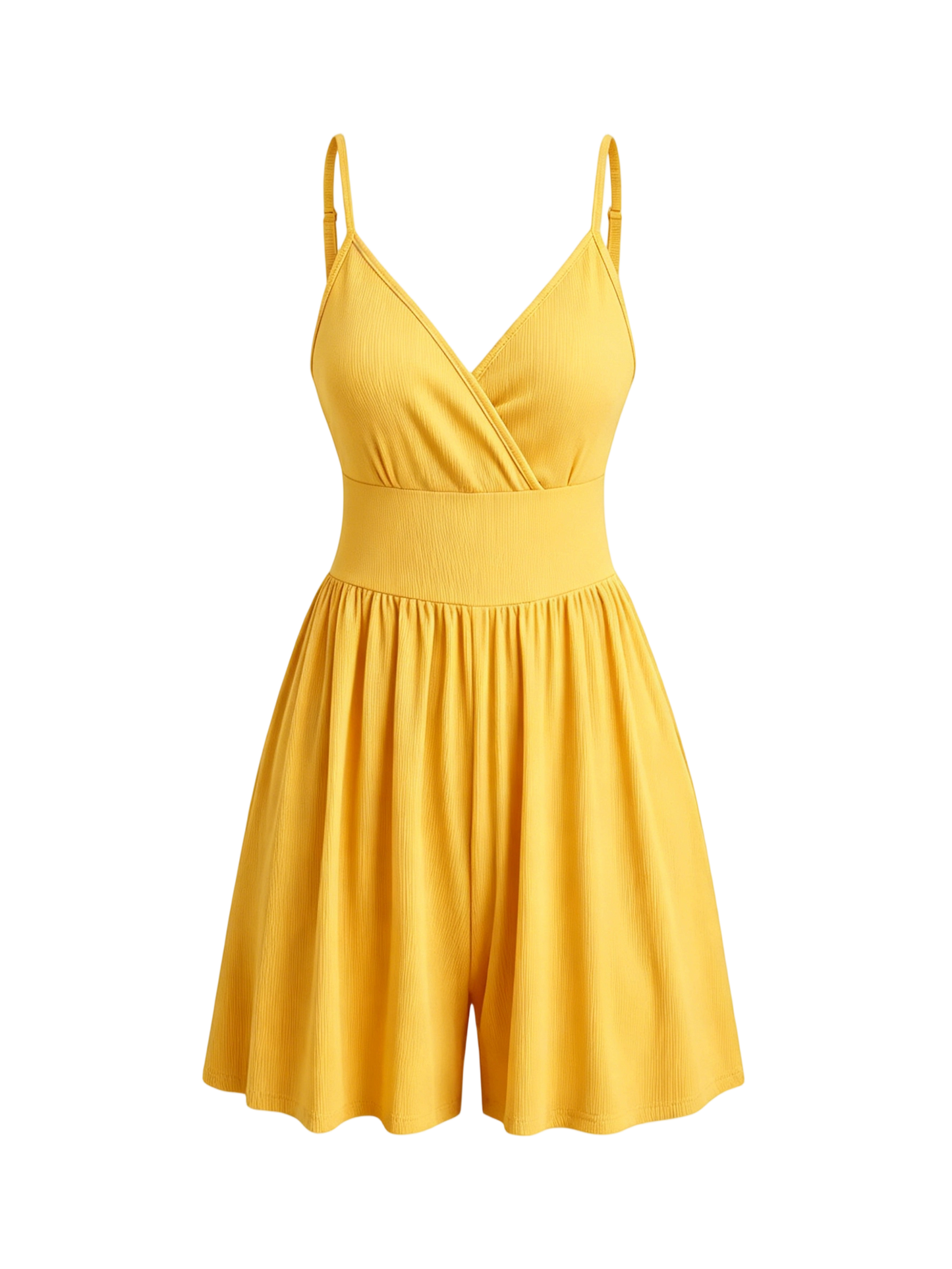 Women's Knitted Plain Backless Wrap Fitted Romper, Casual Chic Jumpsuit