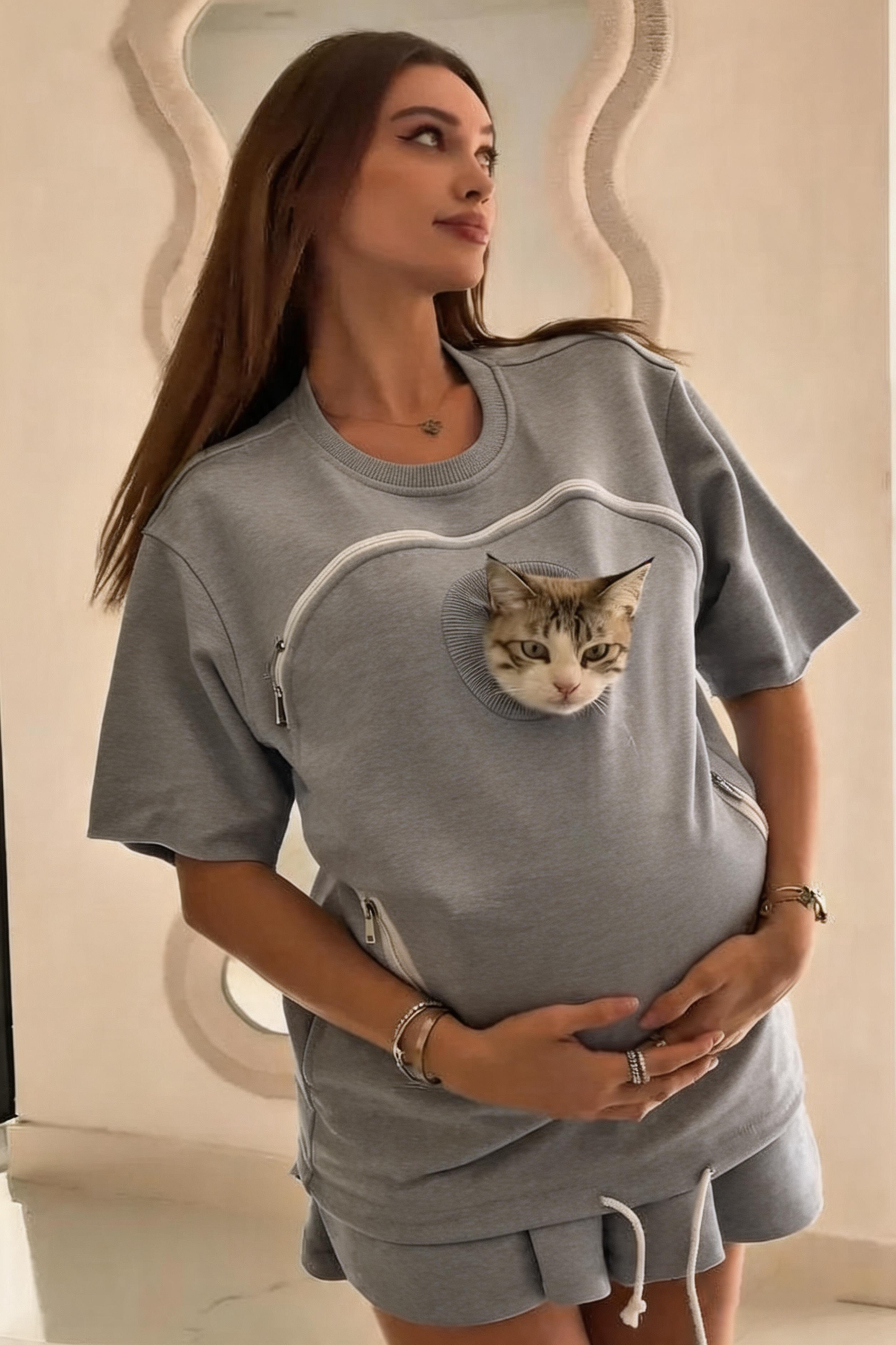 PurrPocket Hoodie – The Ultimate Cat Carrying Sweatshirt