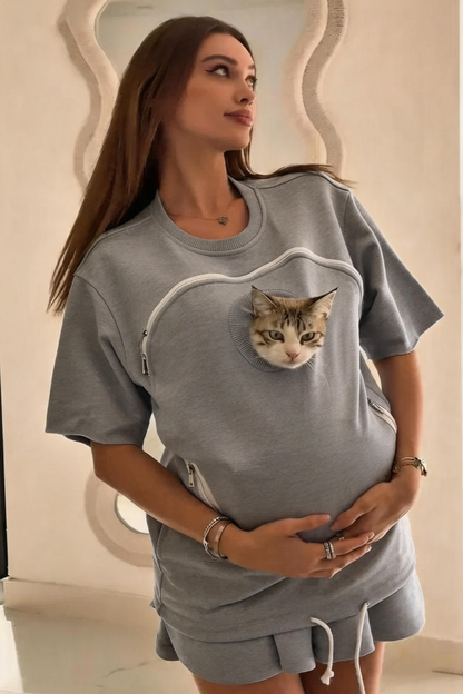 PurrPocket Hoodie – The Ultimate Cat Carrying Sweatshirt