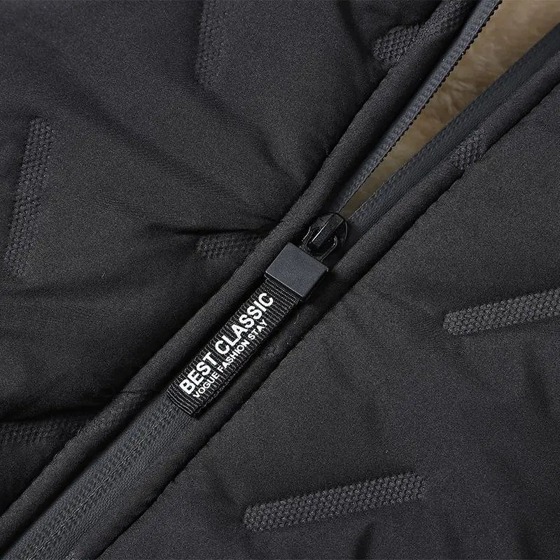 Men's Winter Warm Jacket with Fleece Lining Regular Fit