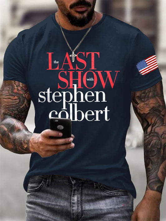 🔥Buy 3 Get 15% Off Men's Retro Last Show Print T-Shirt