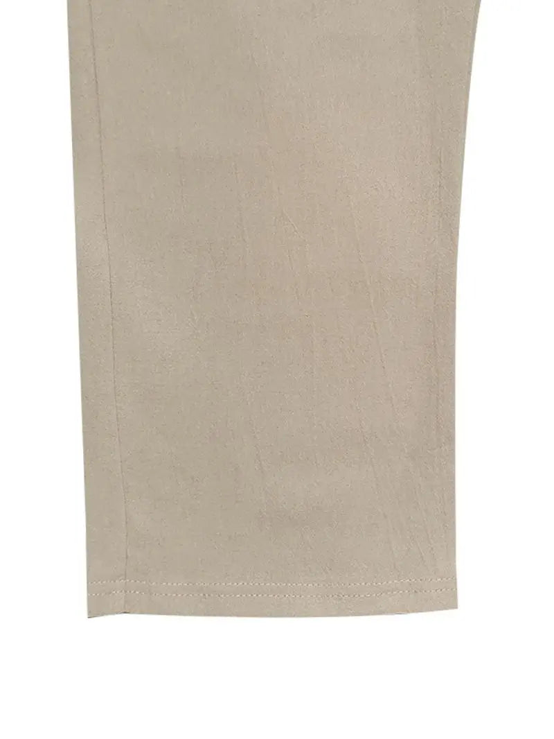 Men's Solid Button Design Linen Pants