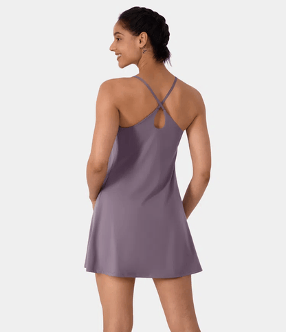 Softlyzero Plush Backless Active Dress-Easy Peezy