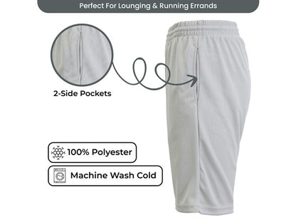 Men's 5-Pack Moisture-Wicking PerformanceActive Mesh Shorts Menswear
