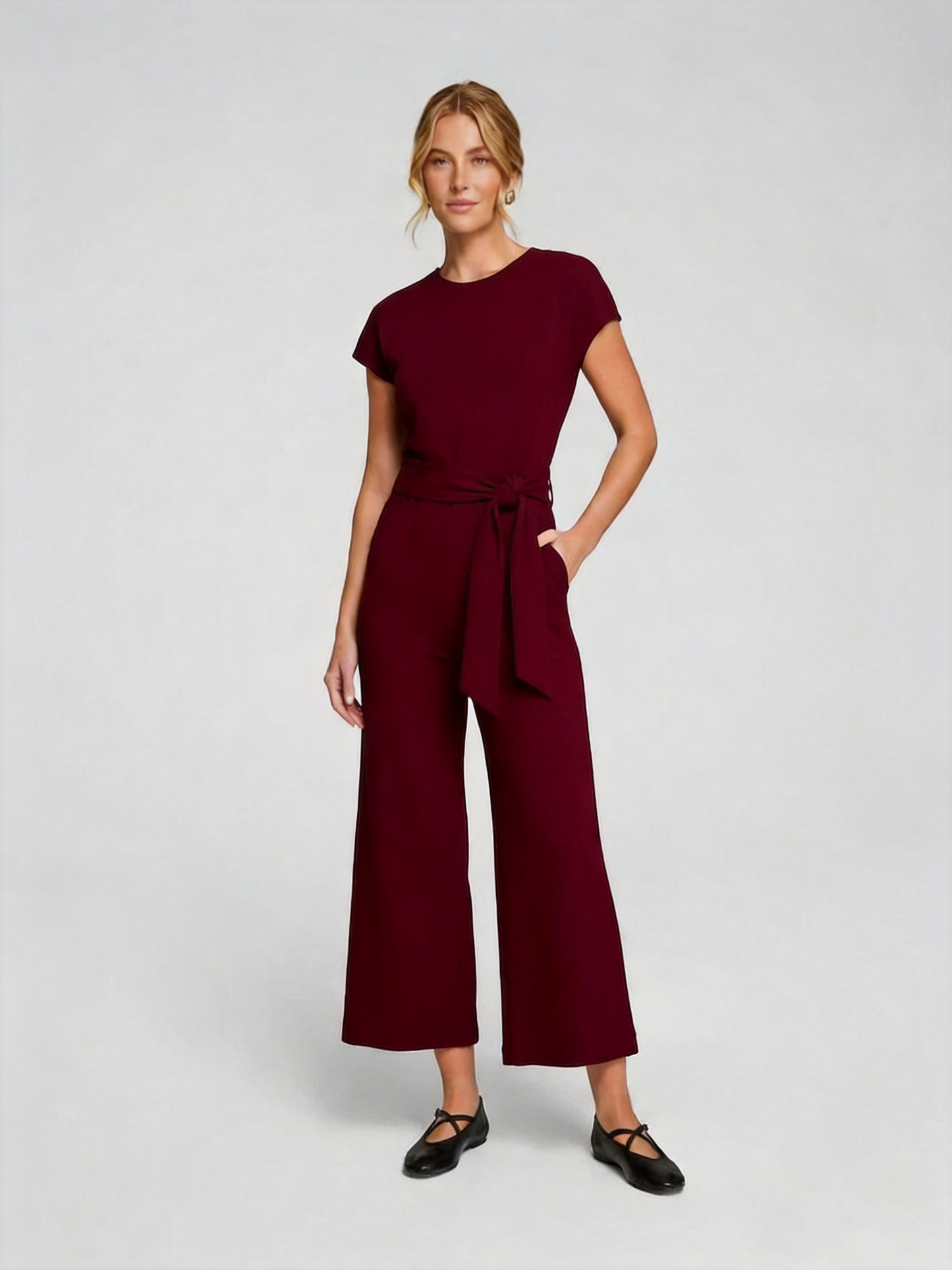 Tie Waist Jumpsuit