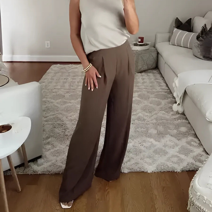 🔥 HOT SALE 50% OFF ✨ Crepe Pleated Women Trousers