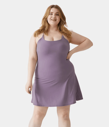 Softlyzero Plush Backless Active Dress-Easy Peezy
