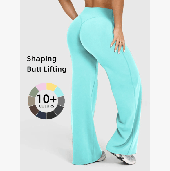 Women's Casual Wide Leg Sport Pants, Casual Sporty Trousers