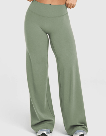 Women's Casual Wide Leg Sport Pants, Casual Sporty Trousers