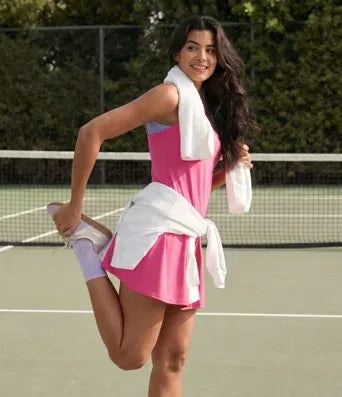 Women’s Active Dress – Cloud-Soft Breathable Tennis Dress with Pockets, Easy-On Backless Design for Yoga, Golf, and Daily Wear