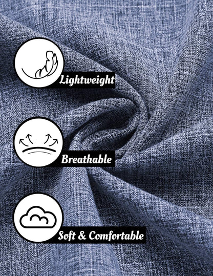 Men's Linen Shirts Short Sleeve Casual Shirts Button Down Shirt for Men Beach Summer Wedding Shirt
