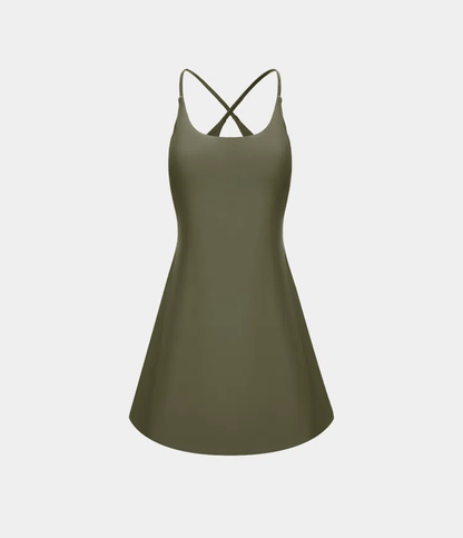 Softlyzero Plush Backless Active Dress-Easy Peezy