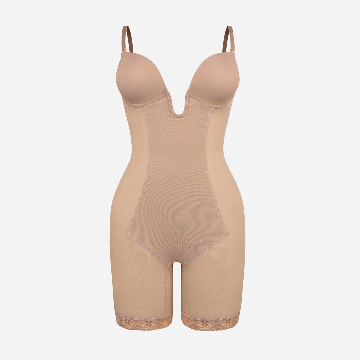 Joyshaper Backless Deep U Plunge Shapewear Strapless Bodysuit