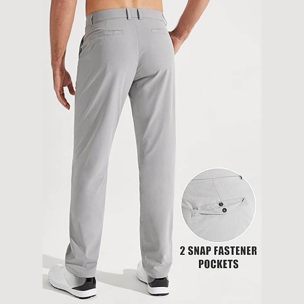 Men's Stretch Gurkha Pants Slim Fit Dress Pants