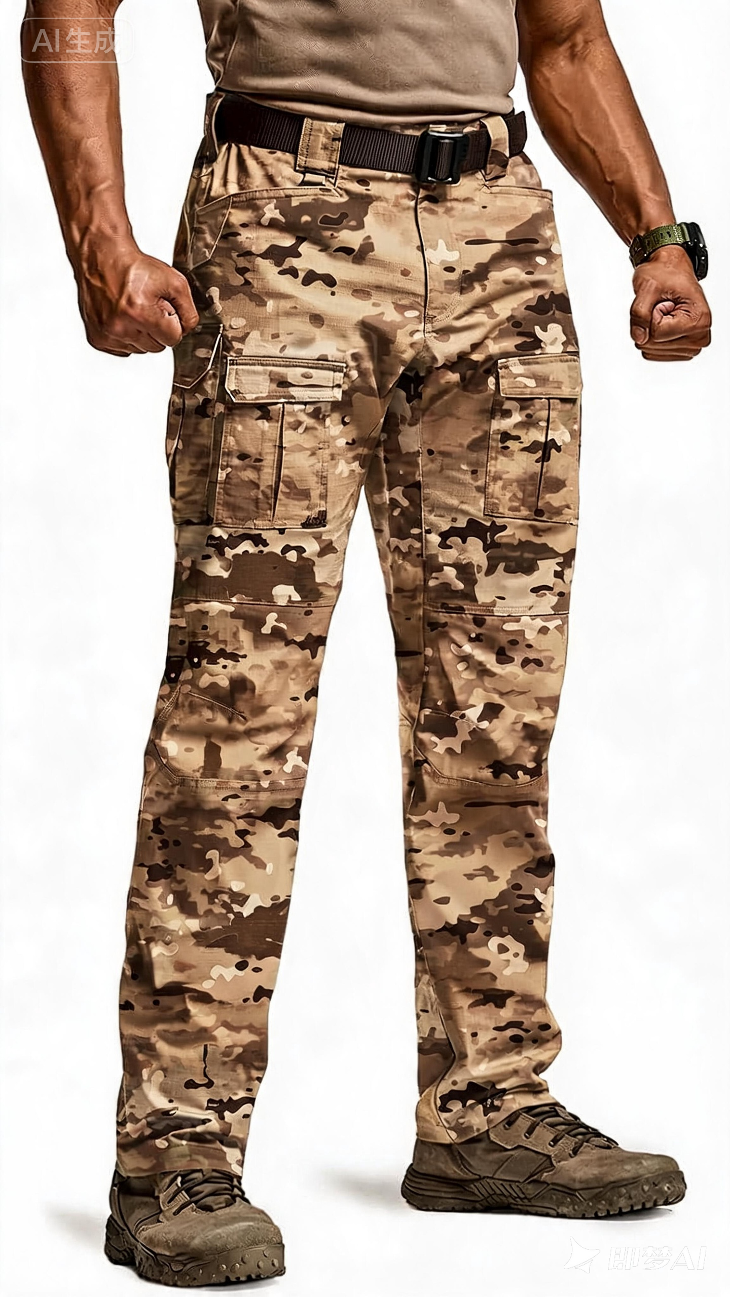 Men's Flex Ripstop Tactical Pants, Water Resistant Stretch Cargo Pants, Lightweight EDC Hiking Work Pants