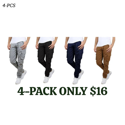Men's Flex Stretch Cotton Cargo Pants