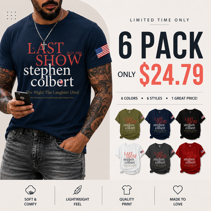 🔥Buy 3 Get 15% Off🔥Men's Retro Last Last Show 05.21.2026 The Night The Laughter Died After The Opening Monol, Hopefully People Laughed During The Show Print T-Shirt