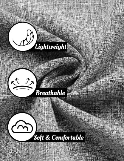 Men's Linen Shirts Short Sleeve Casual Shirts Button Down Shirt for Men Beach Summer Wedding Shirt