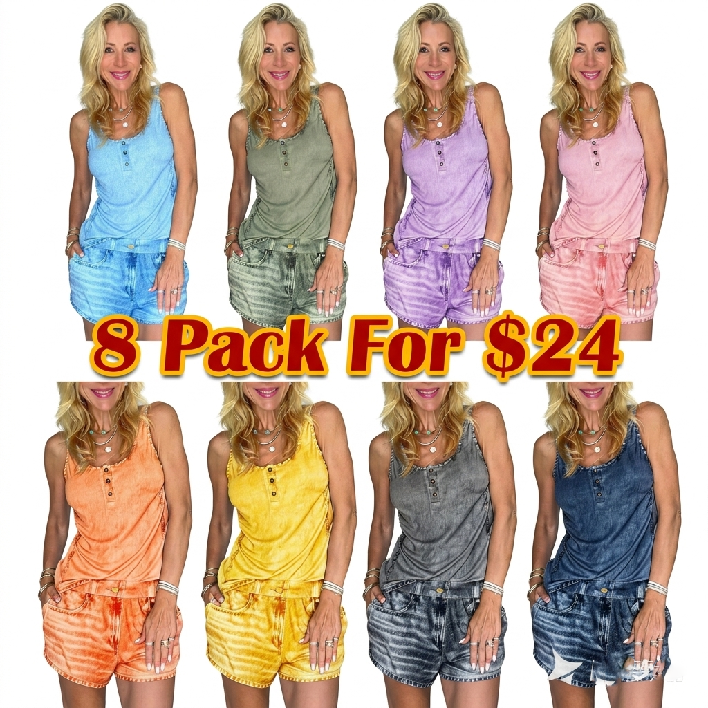 Denim Dreams Shorts Set