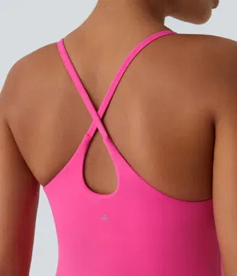 Women’s Active Dress – Cloud-Soft Breathable Tennis Dress with Pockets, Easy-On Backless Design for Yoga, Golf, and Daily Wear