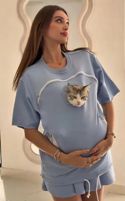 PurrPocket Hoodie – The Ultimate Cat Carrying Sweatshirt