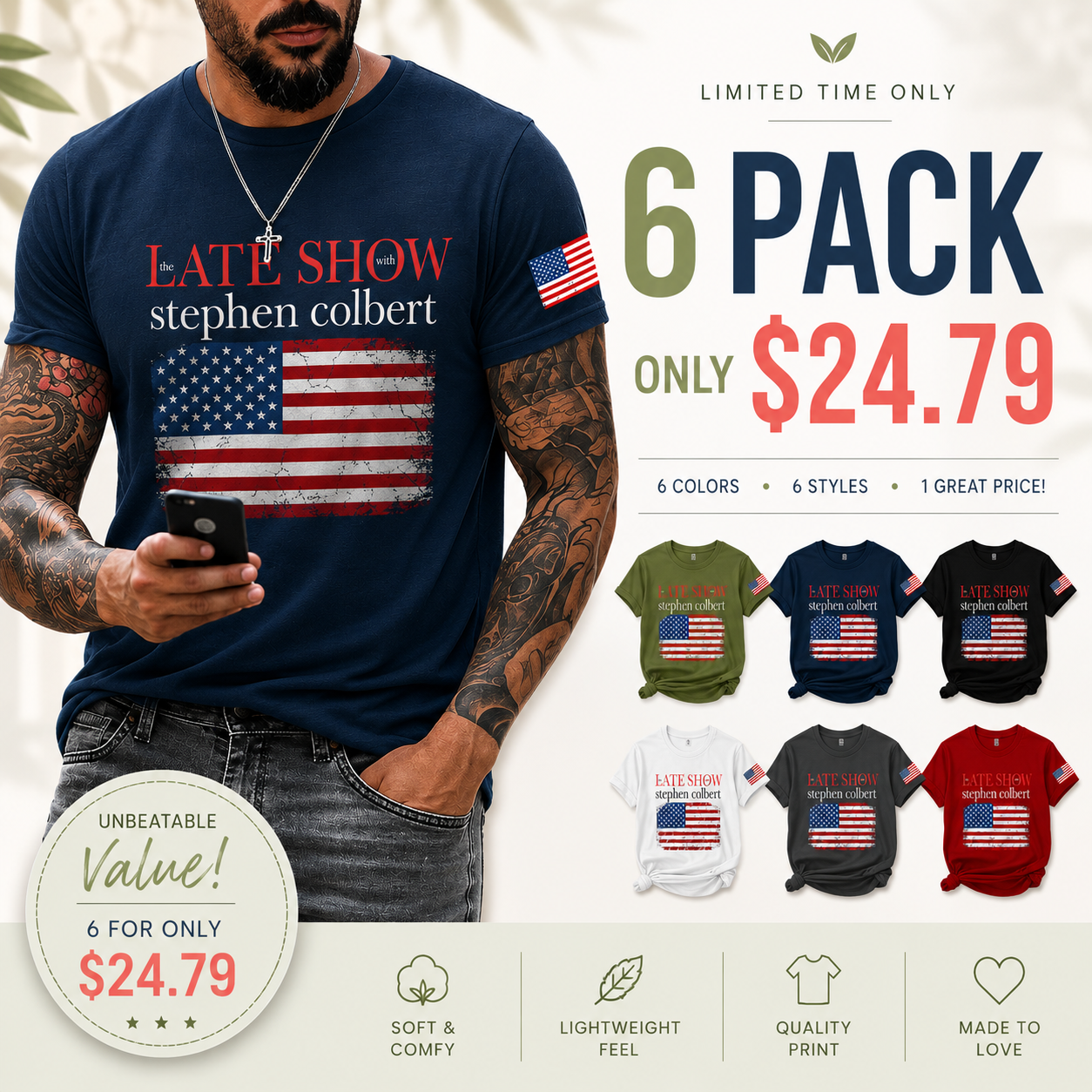 Men's Retro Last Last Show Print T-Shirt