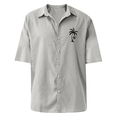 Classic Beach Men Polo Shirt Collar Short Sleeved Work Shirts for Men