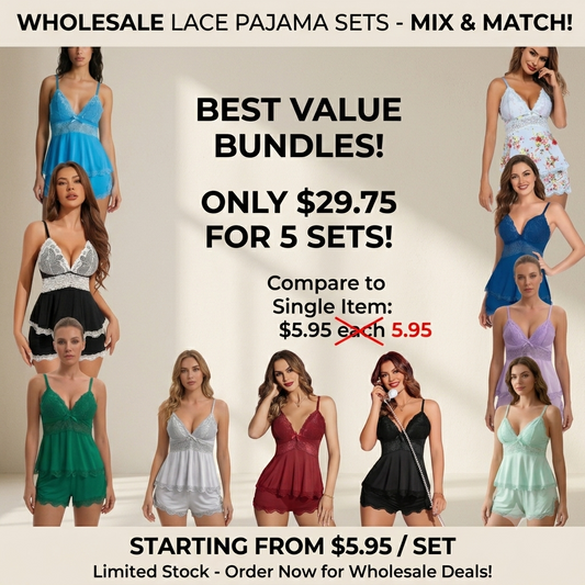 Lace-Trim Cami & Shorts Pajama Set