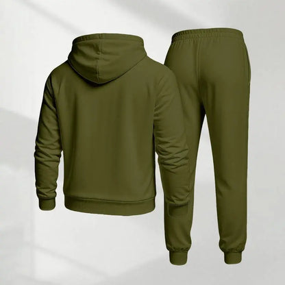 Blessed Cross Letter Print Hoodie & Drawstring Sweatpants Set