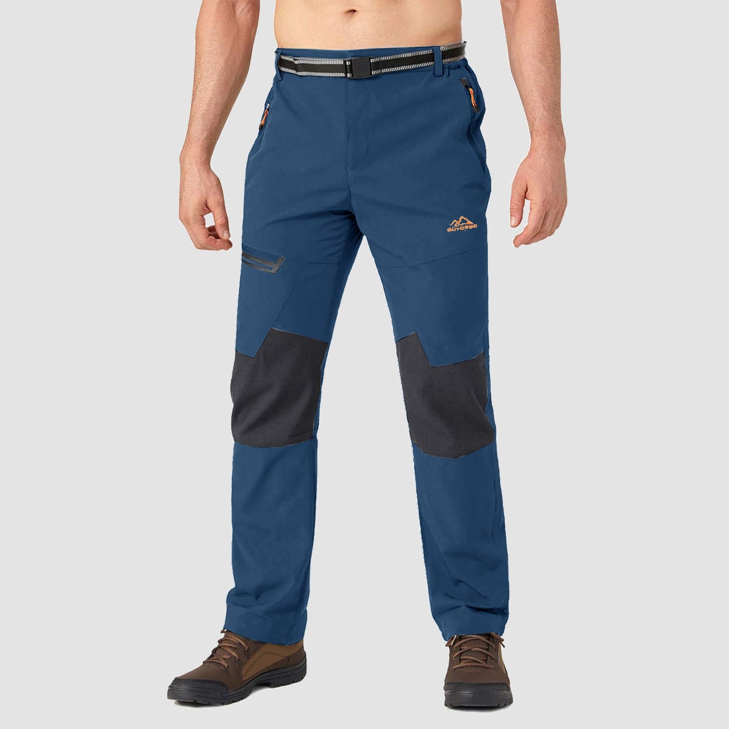 Men's Fleece-Lined Winter Ski Pants – Water-Resistant with 4 Zip Pockets