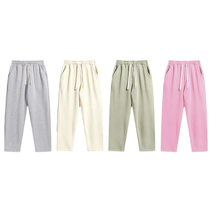 Men's Regular Fit Solid Drawstring Waist Sweatpants