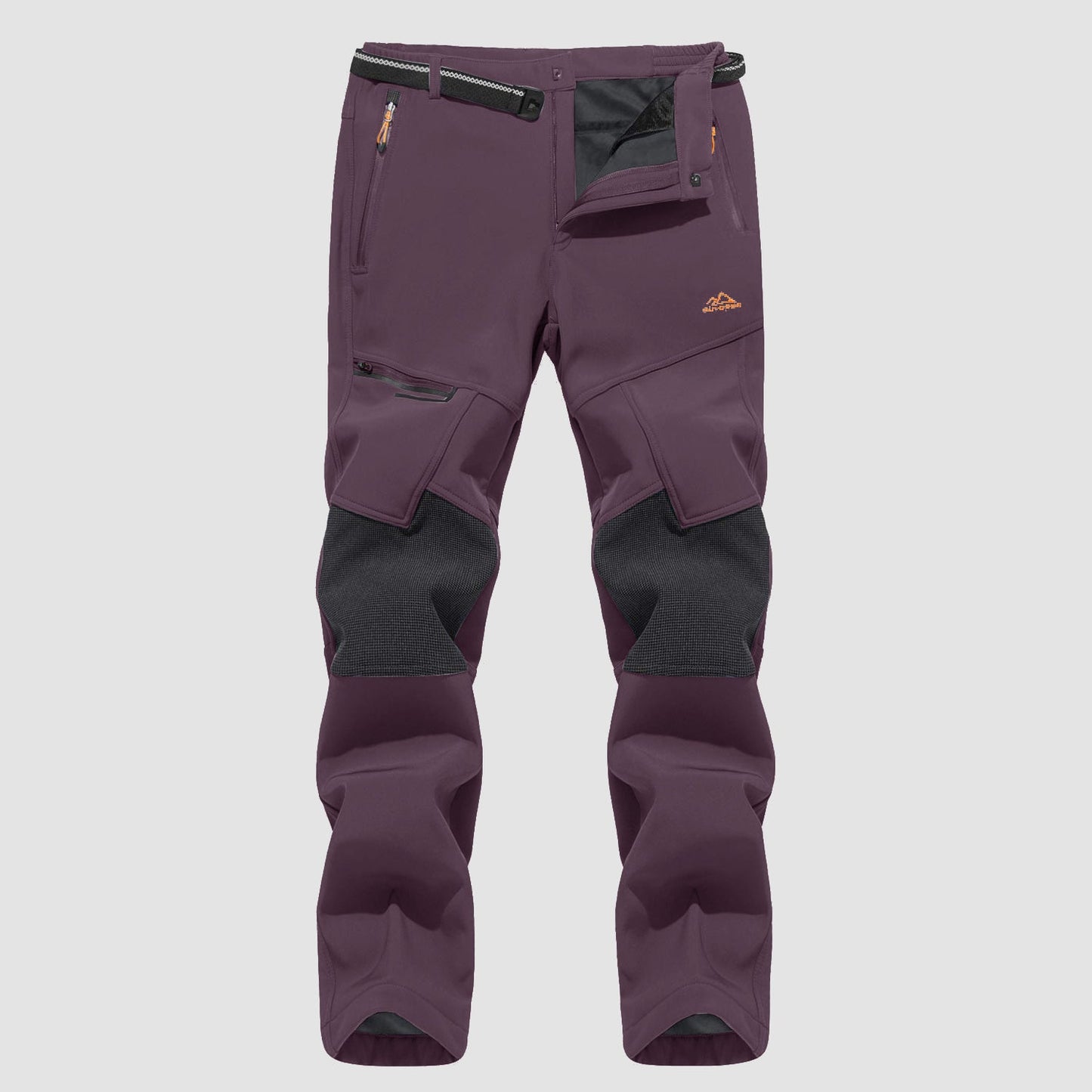 Men's Fleece-Lined Winter Ski Pants – Water-Resistant with 4 Zip Pockets