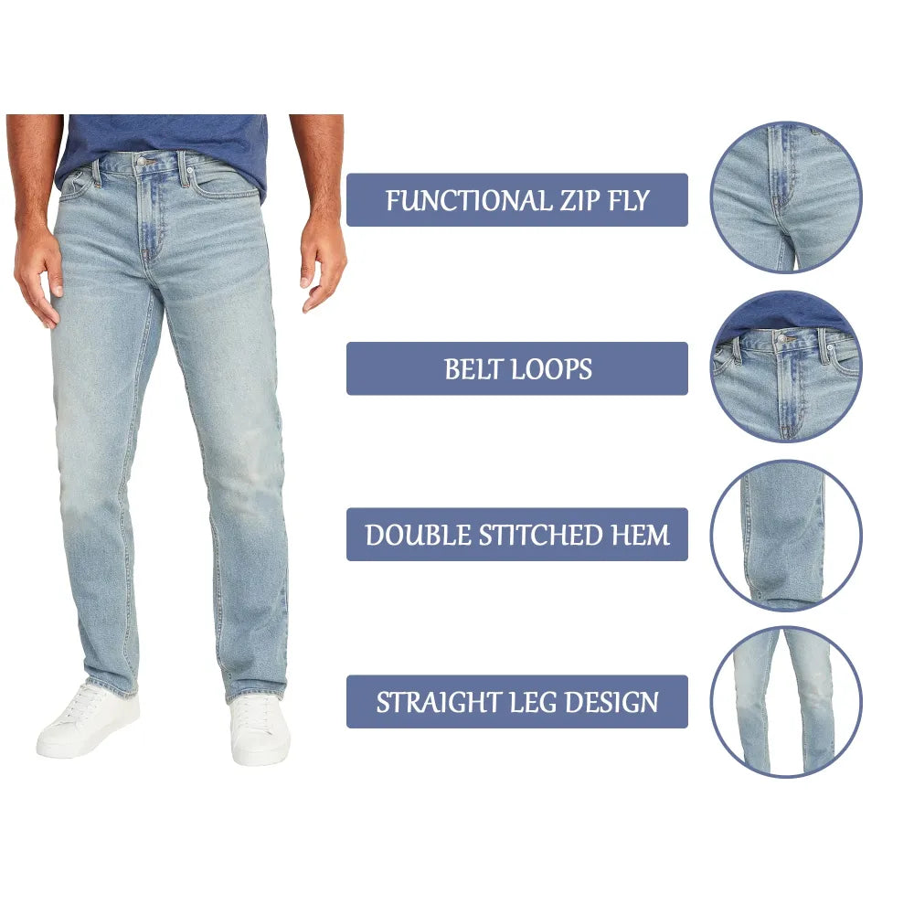 Men's 6-Pack Flex Stretch Slim Straight Jeans