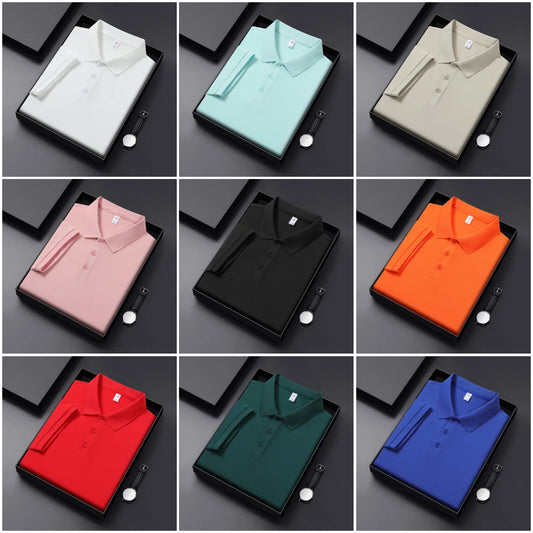 9 Pack | Men's Classic Fit LIGHT Polo Shirts