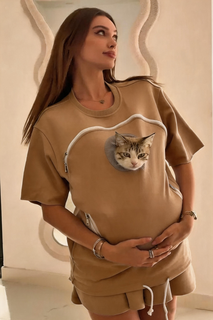 PurrPocket Hoodie – The Ultimate Cat Carrying Sweatshirt
