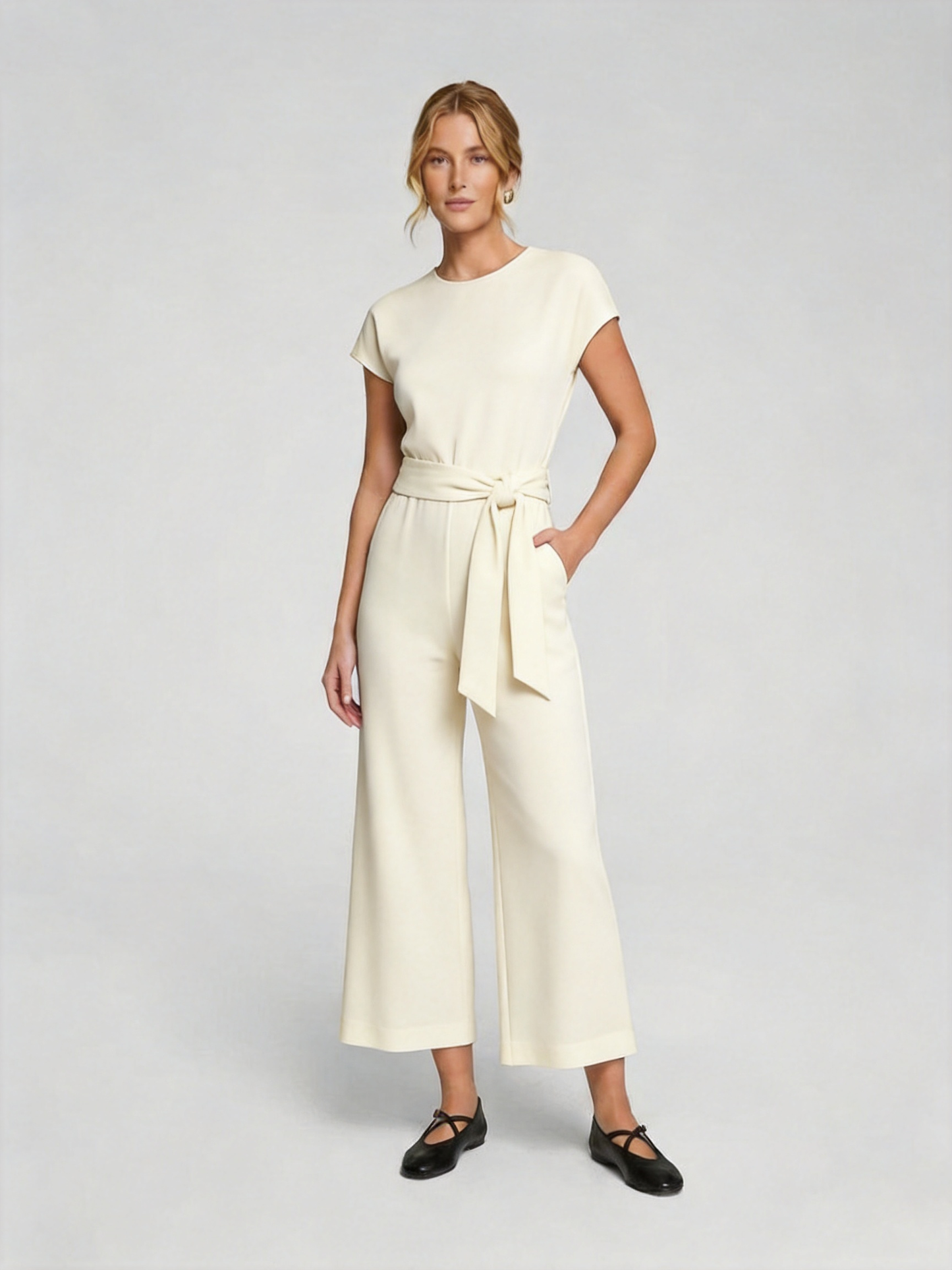 Tie Waist Jumpsuit