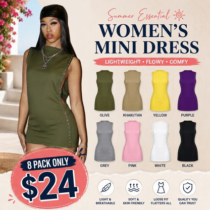Eyelet Sleeveless Dress