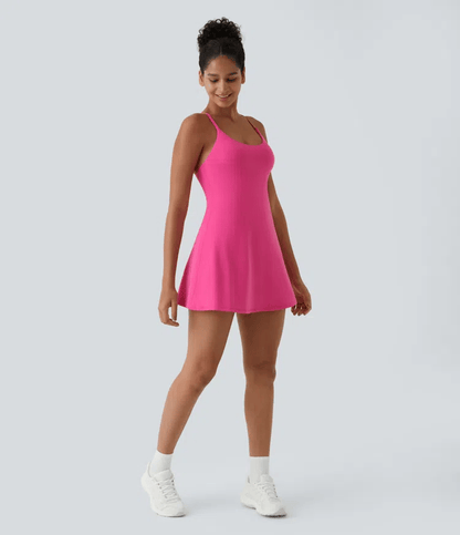 Softlyzero Plush Backless Active Dress-Easy Peezy