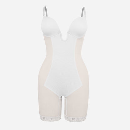 Joyshaper Backless Deep U Plunge Shapewear Strapless Bodysuit