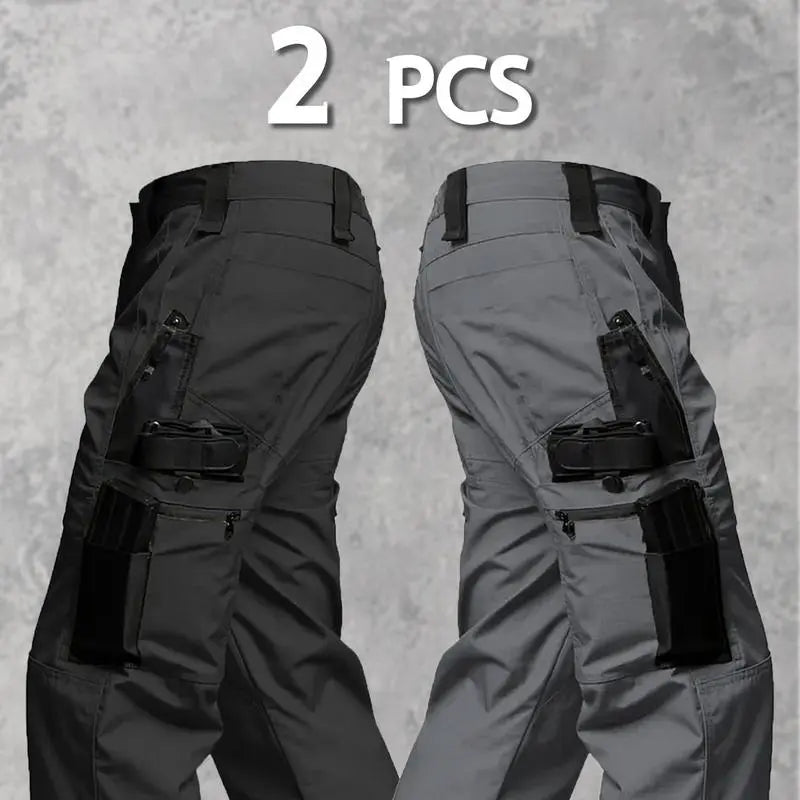 Men's Solid Color Tactical Work Pants