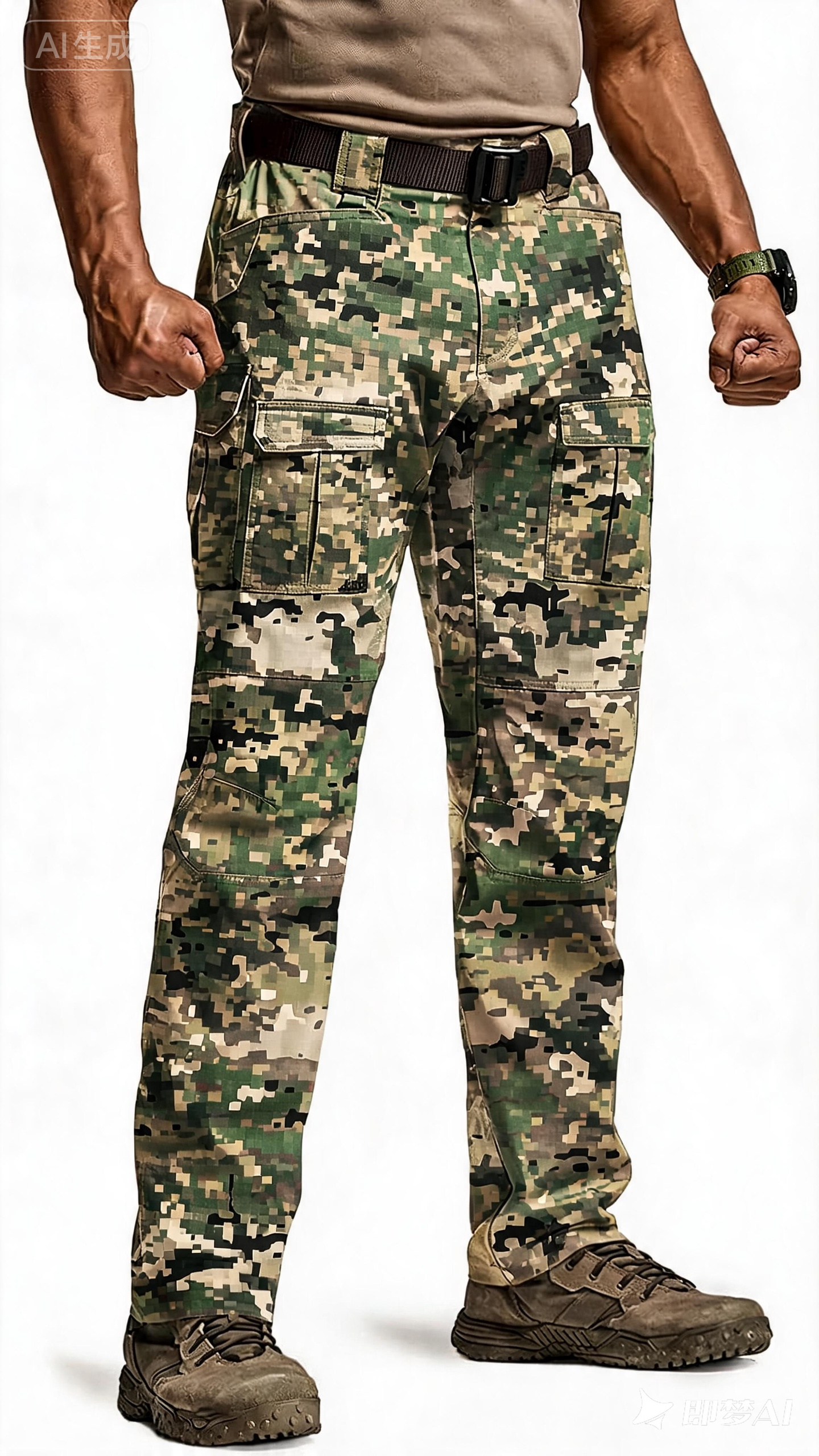 Men's Flex Ripstop Tactical Pants, Water Resistant Stretch Cargo Pants, Lightweight EDC Hiking Work Pants