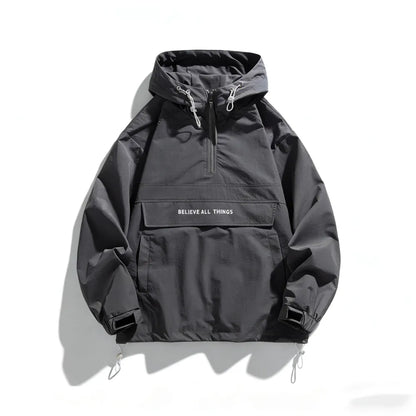 Men's Half Zip Windbreaker Jacket
