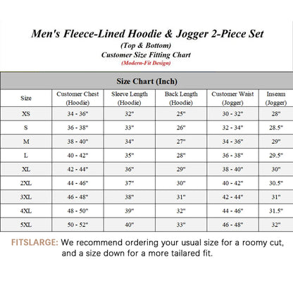 Men’s Multi Pack Fleece Zip Hoodie & Jogger Sets