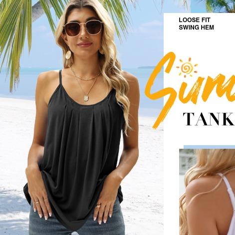 WIHOLL Summer SwimWeek Tank Tops for Women Vacation Outfits 2026 Fashion Trendy Clothes