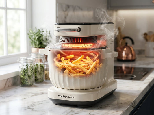 Kitchen Master 2-in-1 Mixing Fryer-Cream White