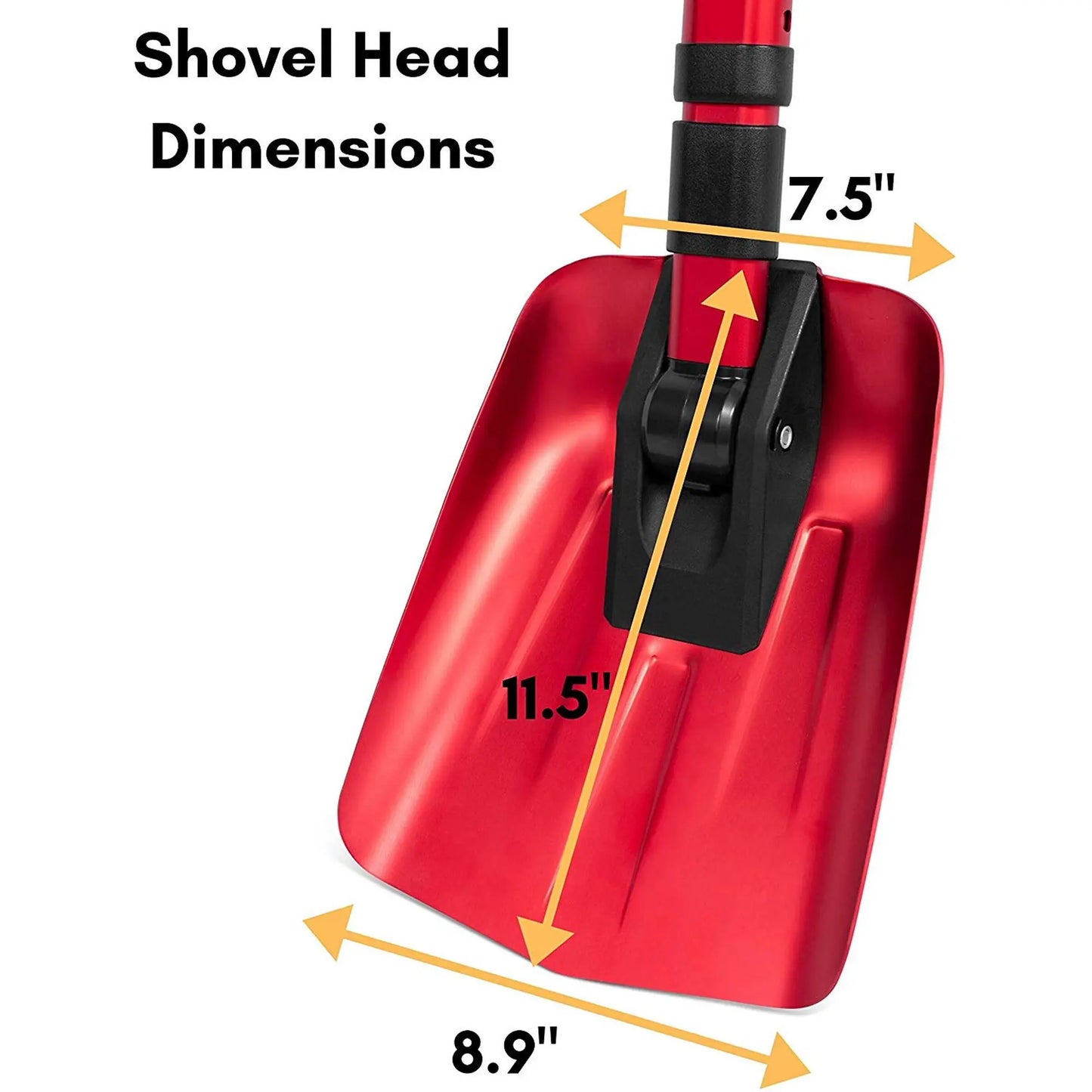 Aluminum Alloy Portable Folding Telescopic Snow Shovel for Cars - Easy-to-Carry Outdoor Vehicle Snow Removal Tool